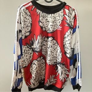 Adidas X Farm Pineapple  Colorful Print Sweatshirt